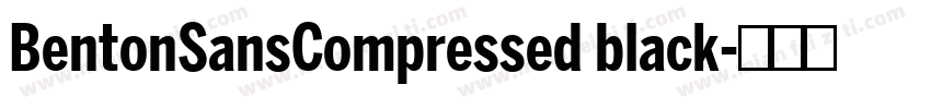 BentonSansCompressed black字体转换